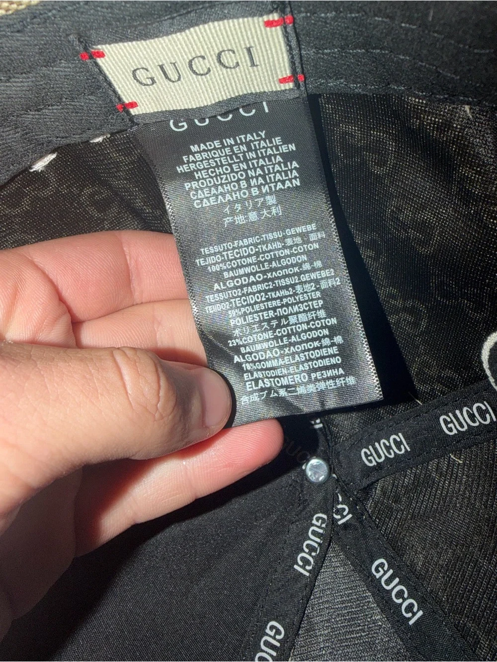 Gucci Brown Monogram Baseball Cap - Men's Designer Hat